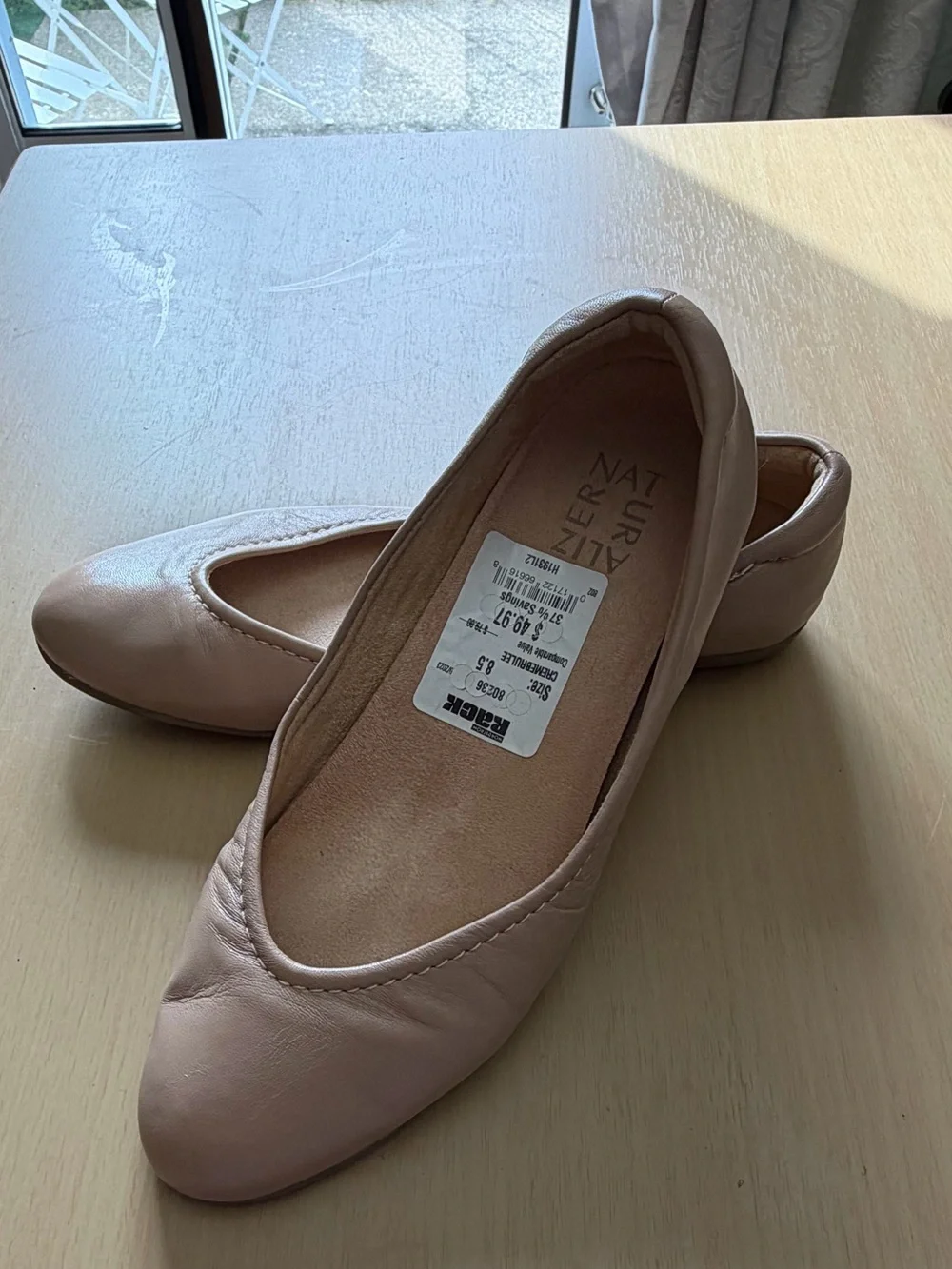 Naturalizer Women's Nude Ballet Flats - Picture 2 of 7